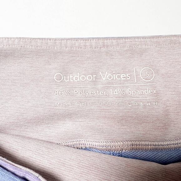 Outdoor Voices Leggings 7/8 Springs Tri-Color Block‎ Leggings Size Small - Picture 9 of 10